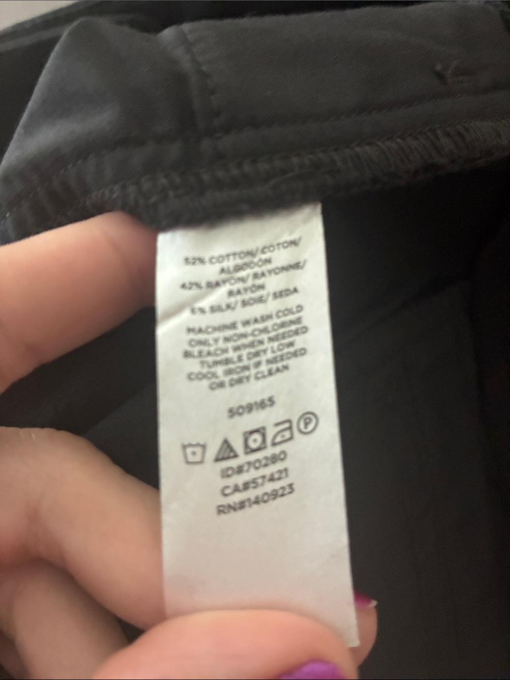 Ann Taylor Loft Outlet black curvy skinny ankle petite pants NWT - Picture 14 of 14